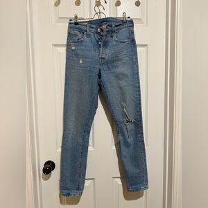 Women’s Levi's Distressed 501 Skinny Jeans